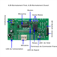 1 Voie 9V 12V 24V 10A Retard Kit Interrupteur Télécommande Sans Fil (Modèle: 0020349)