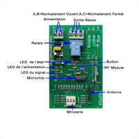 1 Voie 220V 30A Retard Interrupteur Télécommande Sans Fil