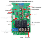 12V 24V 200kg Course 800mm Vérin Électrique avec Kit Télécommande Sans Fil (Modèle: 0020576)