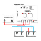 2 Canaux 380V Interrupteur Sans Fil  pour Équipement Électrique Triphasé (Modèle: 0020079)