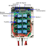 8 Canaux CC 12V Étanche Kit Interrupteur Sans Fil