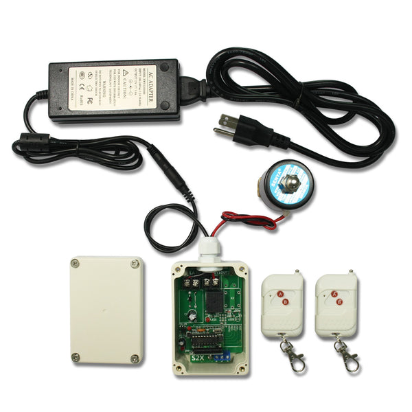 Kit Télécommande Sans Fil avec Interrupteur et Électrovanne 12V 24V (Modèle: 0020568)