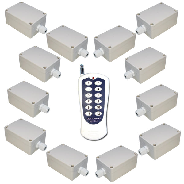 SJLERST Télécommande sans fil Interrupteur, Interrupteurs et variateurs  d'intensité Interrupteurs variateurs d'intensité Lampe Lumière Interrupteur  De Commande Numérique Récepteur Émetteur 220V
