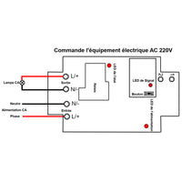 1 Canal 30A CC 6V 9V 12V 24V Entrée Sortie Étanche Interrupteur Sans Fil (Modèle: 0020052)