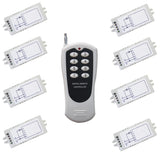 8 Interrupteurs Sans Fil avec 1 Canal CA 220V Entrée Sortie, et 1 émetteur(Télécommande) avec 8 boutons