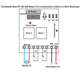 1 Voie 10A Interrupteur Sans Fil pour Moteur Électrique 12V 24V (Modèle: 0020602)