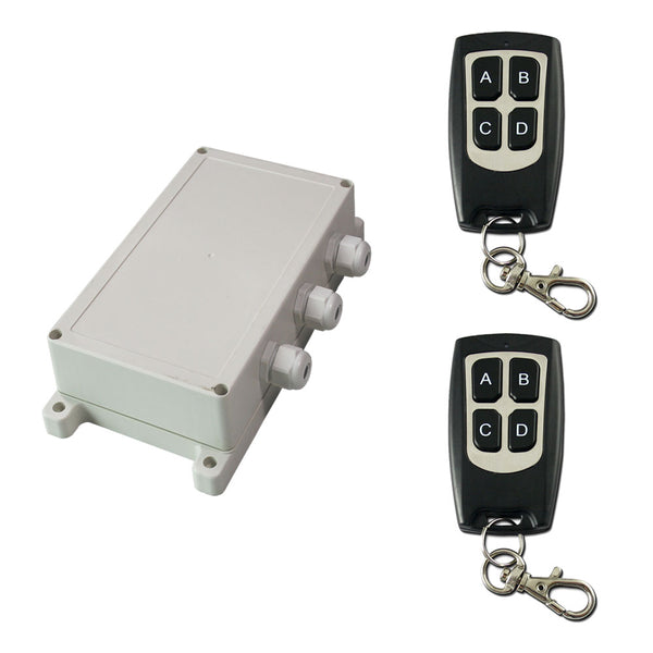 4 Canaux 30A 220V Entrée Sortie Kit Interrupteur Sans Fil avec Télécommande (Modèle: 0020477)
