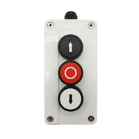 Interrupteur manuel avec haut-arrêt-bas boutons poussoir (Modèle: 0040024)