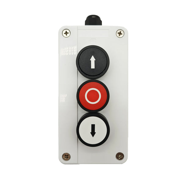 Interrupteur manuel avec haut-arrêt-bas boutons poussoir (Modèle: 0040024)