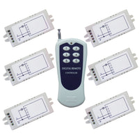 6 Interrupteurs Sans Fil avec 1 Canal CA 220V Entrée Sortie, et 1 émetteur(Télécommande) avec 6 boutons