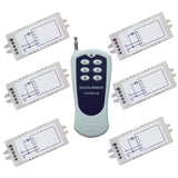 6 Interrupteurs Sans Fil avec 1 Canal CA 220V Entrée Sortie, et 1 émetteur(Télécommande) avec 6 boutons