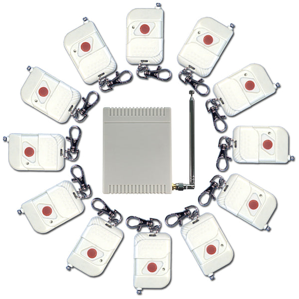 433MHz CC 9V 12V 24V Kit Interrupteur Sans Fil avec 12 Télécommandes (Modèle: 0020192)