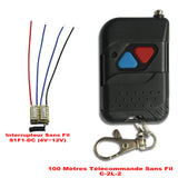 1 Voie Mini CC Kit Interrupteur Télécommande Sans Fil pour Contrôler 4~12V Moteur (Modèle: 0020645)