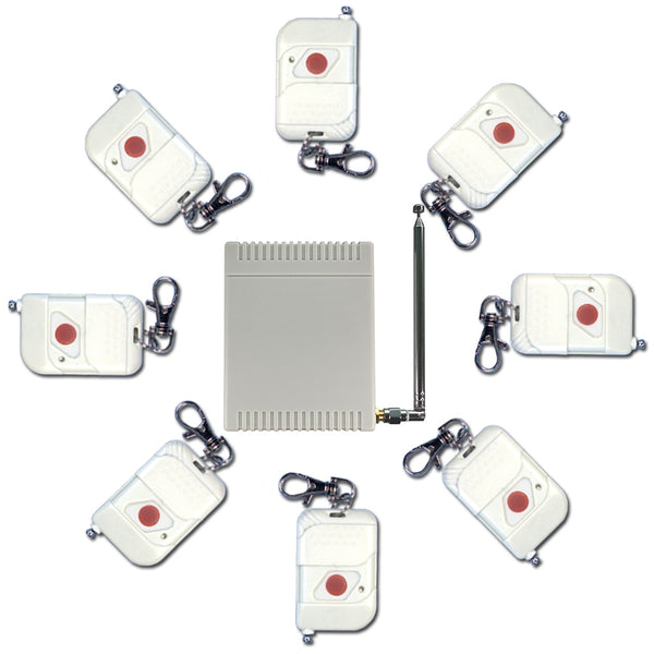 433MHz CC 9V 12V 24V Kit Interrupteur Sans Fil avec 8 Télécommandes (Modèle: 0020294)