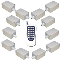 12 Étanche CC 30A Interrupteur Sans Fil et 1 Télécommande avec 12 Boutons (Modèle: 0020735)