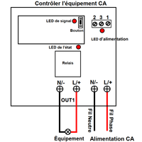 1 Canal 220V Entrée Sortie 10A Kit Interrupteur Sans Fil Avec Télécommande (Modèle: 0020392)