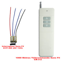 1 Voie Mini CC Kit Interrupteur Télécommande Sans Fil pour Contrôler 4~12V Moteur (Modèle: 0020645)