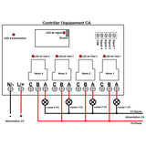 CC 6V 9V 12V 24V 30A Interrupteur Sans Fil avec Sortie Relais 4 Canaux (Modèle: 0020445)