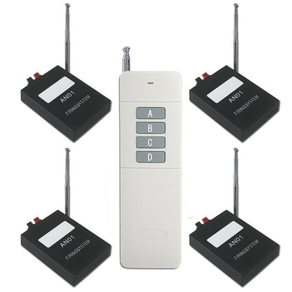 4 Canaux Système de Mise à Feu Télécommande Sans Fil Longue Distance –  Interrupteur Télécommande Sans Fil