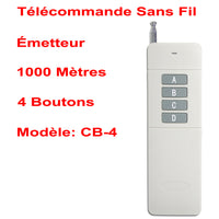 1000 Mètres 4 Boutons Télécommande Sans Fil Universel ou émetteur Radio