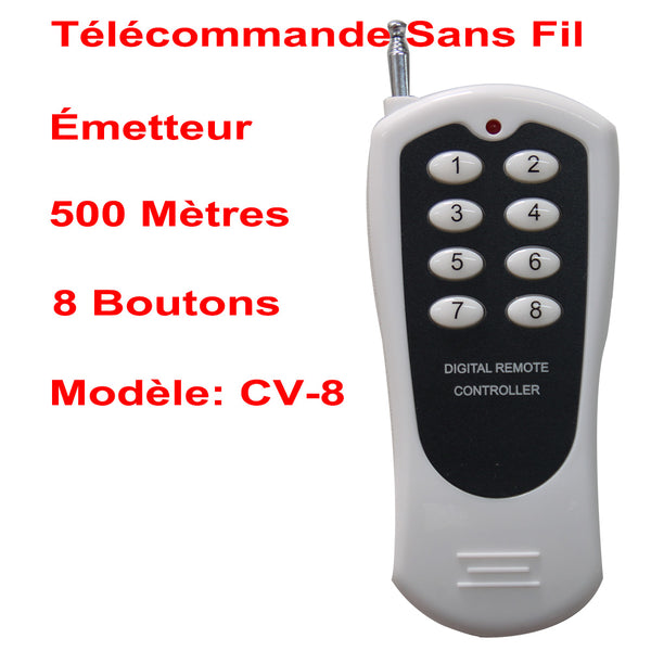 Sortie CA 220V Kit Interrupteur Sans Fil avec Télécommande 433MHz –  Interrupteur Télécommande Sans Fil