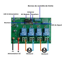 2 Voies 12V 24V 30A Interrupteur Sans Fil pour Actionneur Linéaire Électrique (Modèle: 0020480)