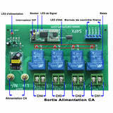 4 Canaux Interrupteur Sans Fil Sortie CA 220V 30A Récepteur Radio (Modèle: 0020672)