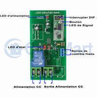 5 Km 1 Canal CC Entrée Sortie 30A Récepteur Radio Interrupteur Sans Fil (Modèle: 0020112)