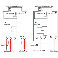 CC 6V 9V 12V 24V Interrupteur Sans Fil avec 1 Canal 30A Sortie Relais (Modèle: 0020302)