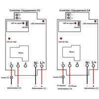 Longue Distance Contrôler Équipements CC ou CA par Kit Interrupteur Télécommande Sans Fil 1 Canal CC