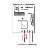CC Kit Télécommande Sans Fil avec 12 Interrupteurs Radio et 1 Émetteur (Modèle: 0020359)