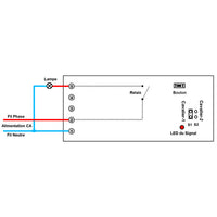 1 Canal Sortie CA 220V 3A Interrupteur Lampe Sans Fil ou Récepteur Radio (Modèle: 0020612)