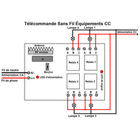 4 Canaux 220V Kit Interrupteur Télécommande Sans Fil Avec Fonction Mémoire (Modèle: 0020282)