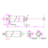12V 24V Vérin Électrique Grande Vitesse Actionneur Linéaire Course 100MM